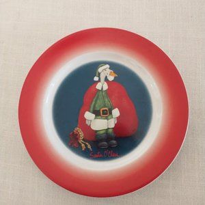 Christmas Plate 1998 “Will Bullas” Santa O'Claus...